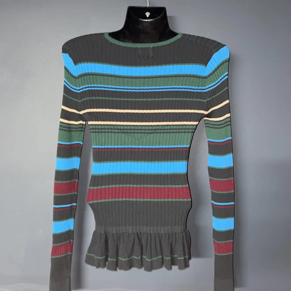 Striped Ribbed Knit Top - Picture 5 of 8